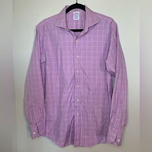 Brooks Brothers 16-35 Egyptian Cotton Long Sleeve Plaid Button Down